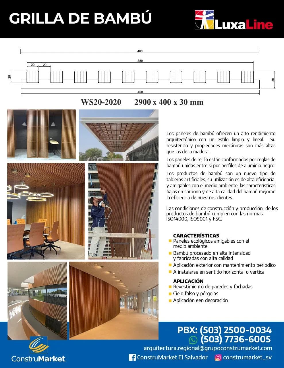 Grilla de Bambú