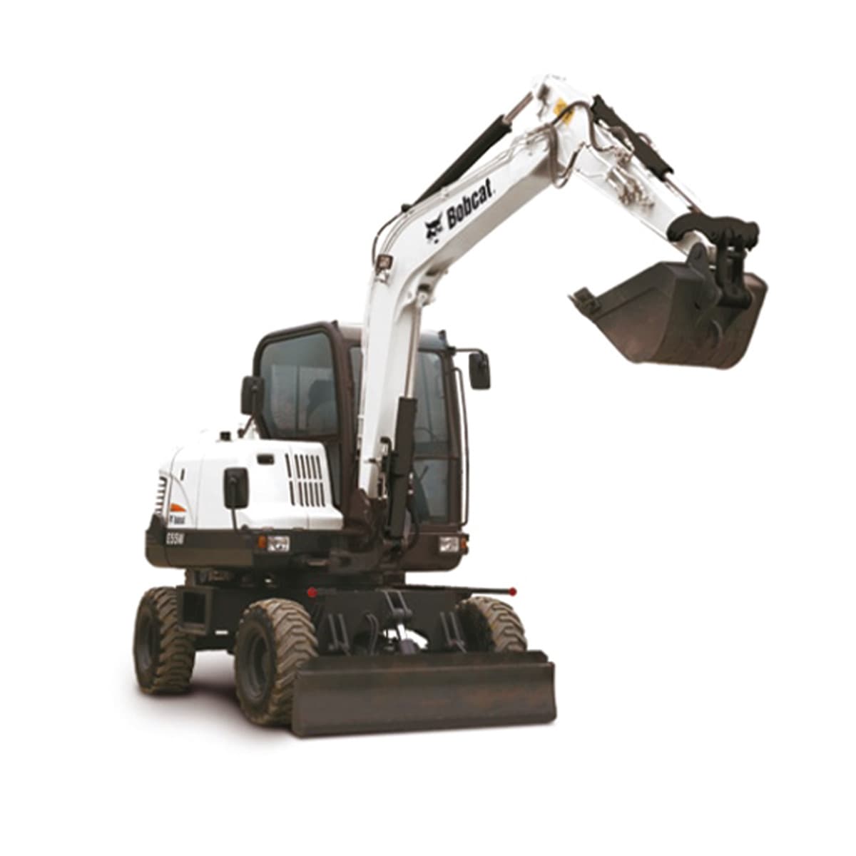 Miniexcavadora de ruedas E55W