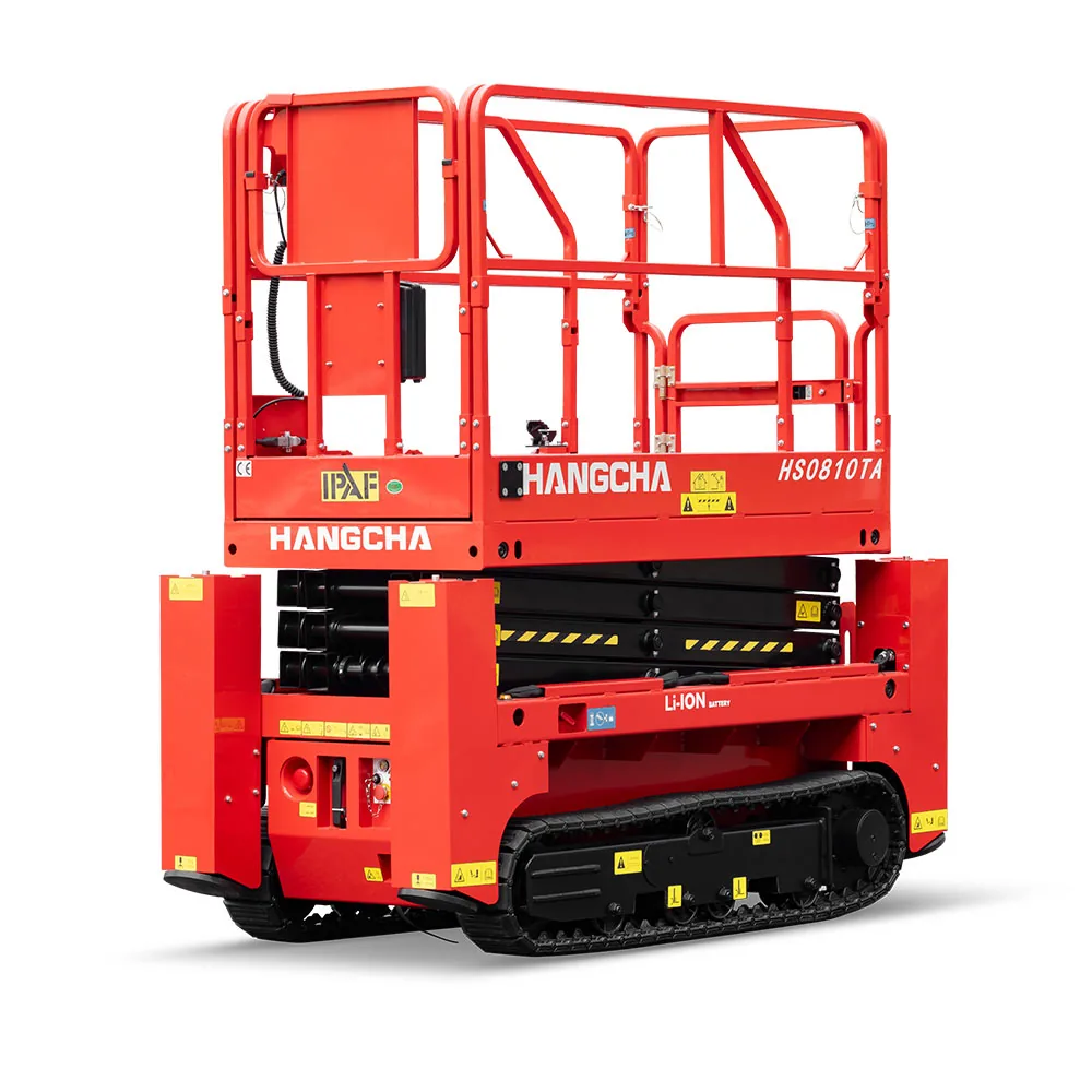 Plataforma de tijera sobre orugas serie HS 230–255 kg (litio)