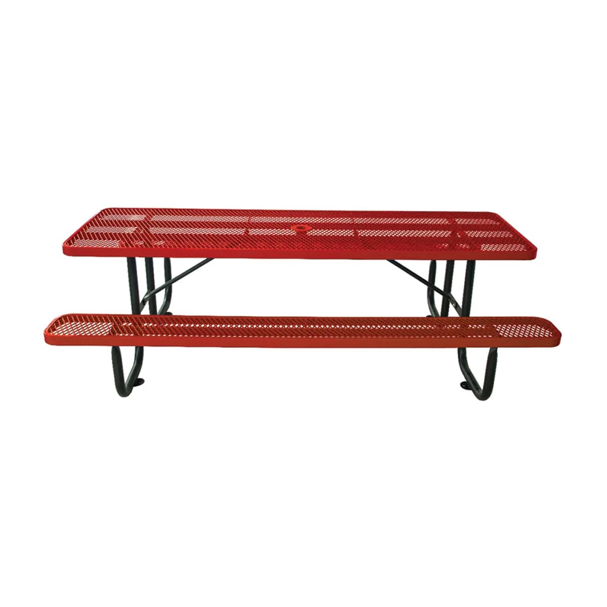Mesa Picnic Rectangular Roja