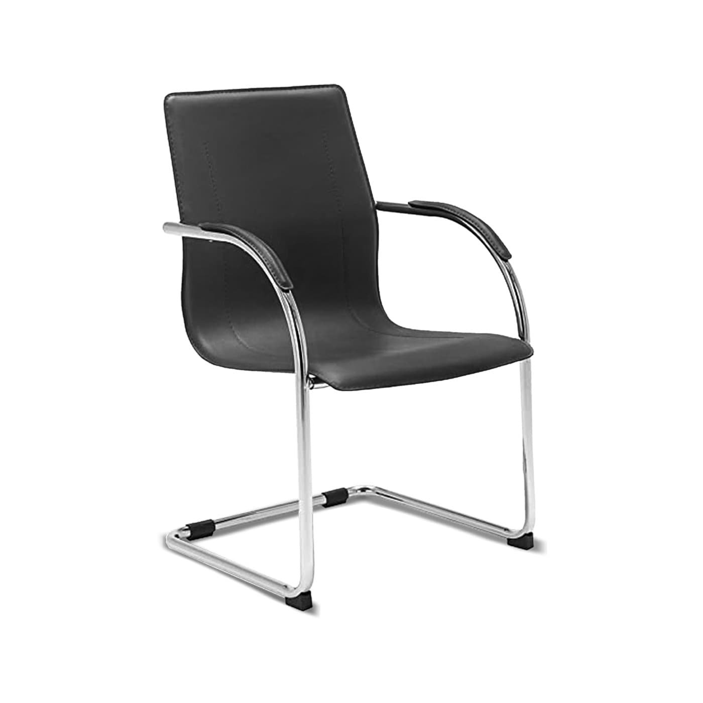 Silla Monaco Cuero sintético Negro