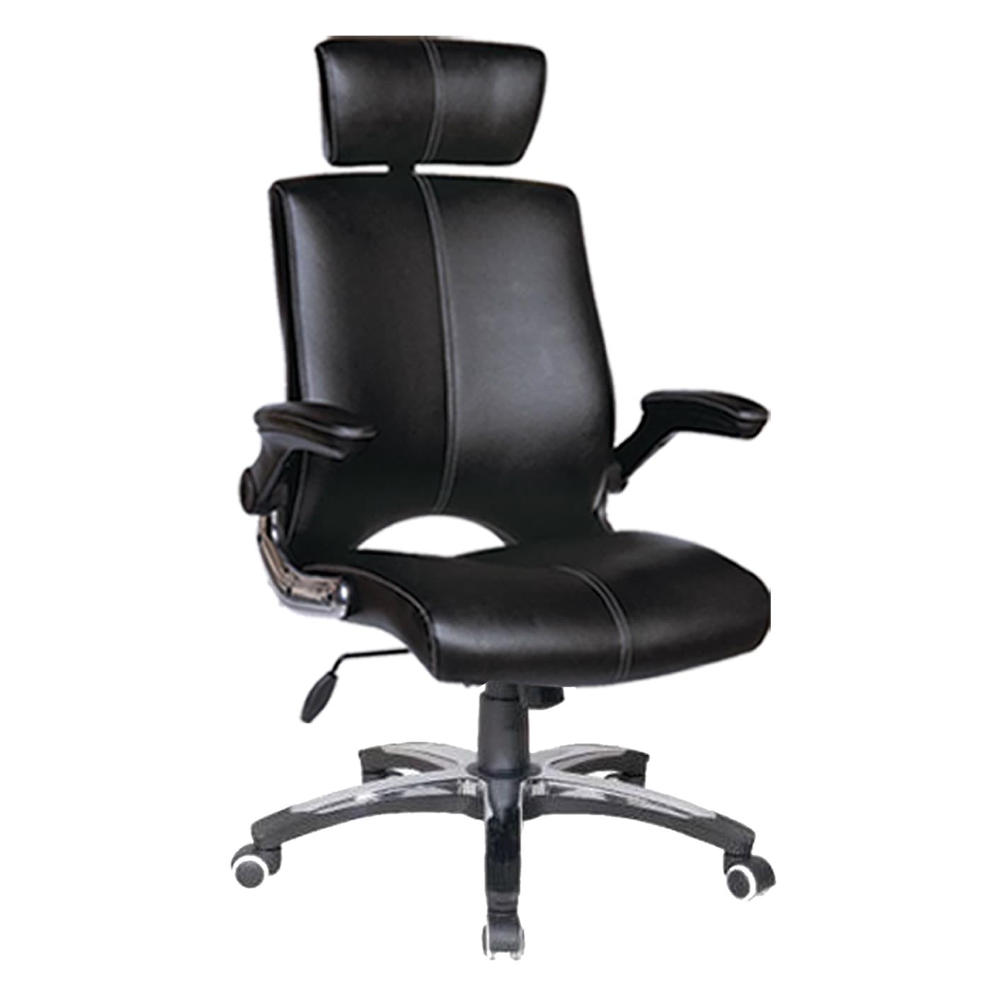 Silla Vercelli Alta Cuero Negro