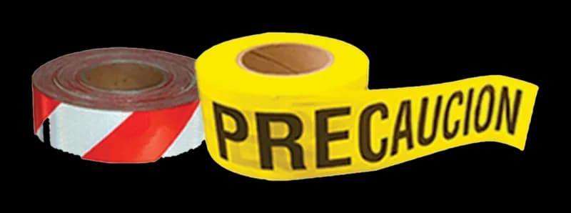 Cinta barrera precaución