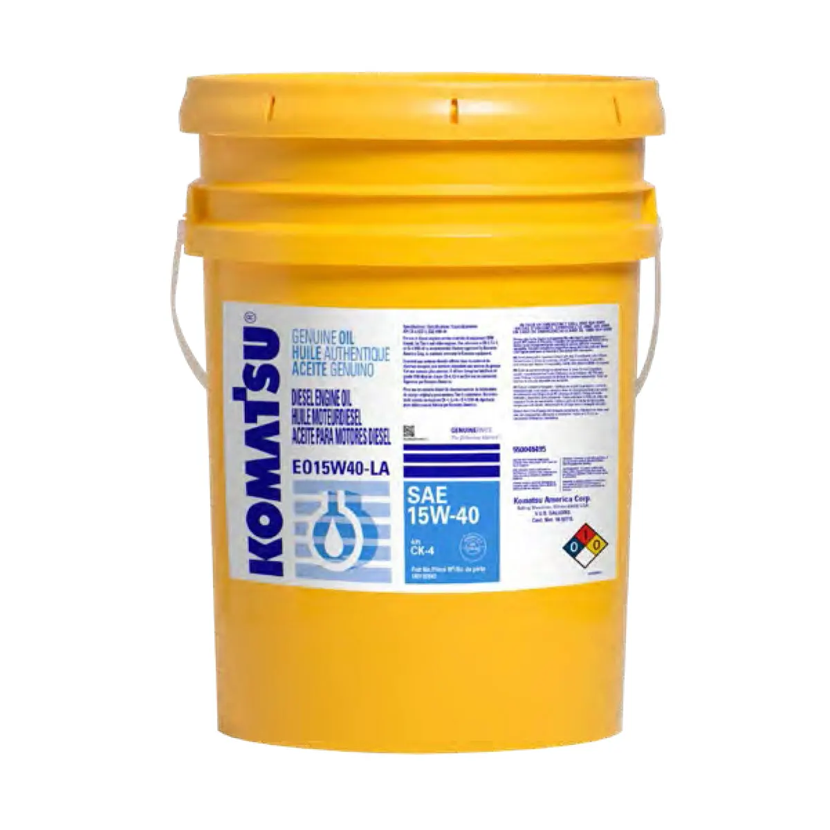 Aceite Komatsu 15W40 Cubeta 5 Galones