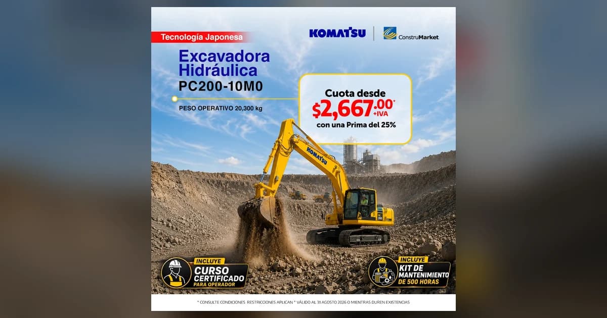 Komatsu PC200-10M0 hydraulic excavator