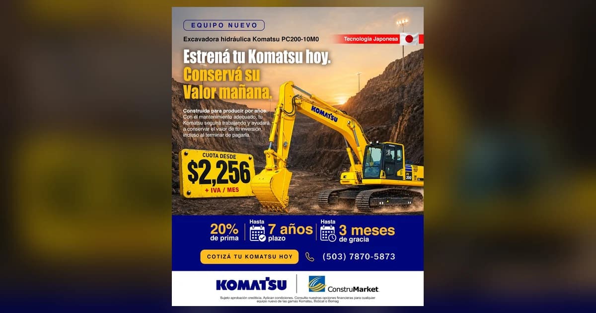 Komatsu PC200-10M0 CE hydraulic excavator