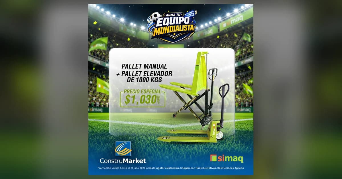 Pallet manual + pallet elevador de 1000 kg
