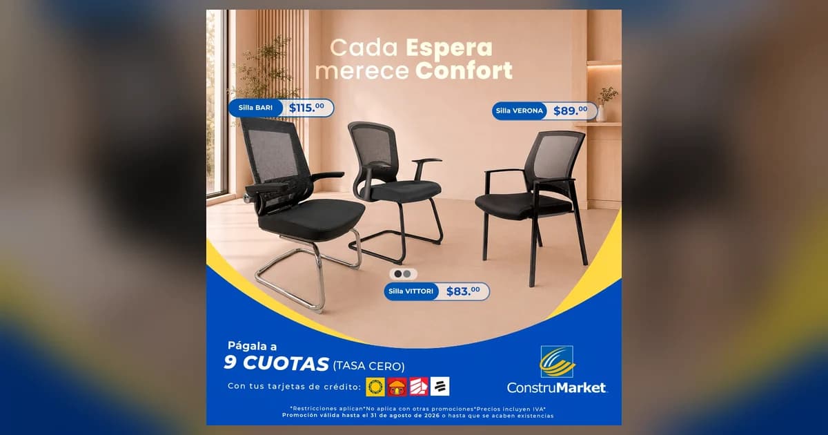 Sillas de visita BARI, VERONA y VITTORI