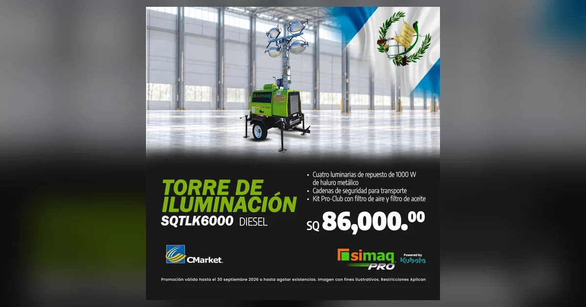 Torre de iluminación SIMAQ SQTLK6000 diésel